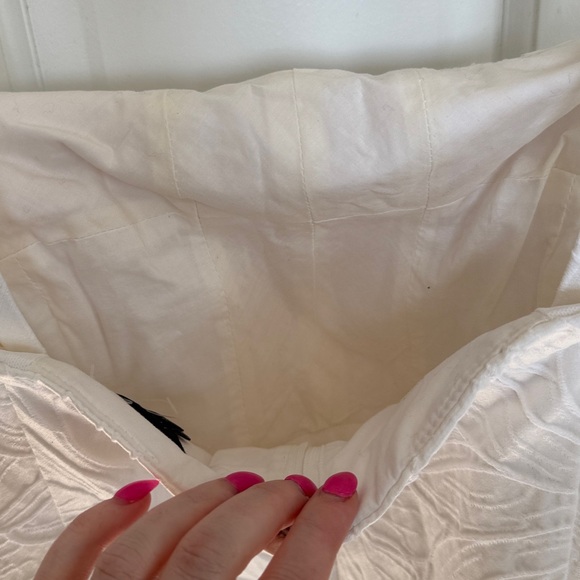 J.Crew Convertible Strap Dress Embossed Floral White Mini Mid Length Sheath - Picture 9 of 9